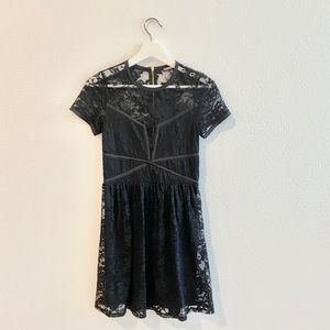 Lace Fit & Flare Cocktail Dress